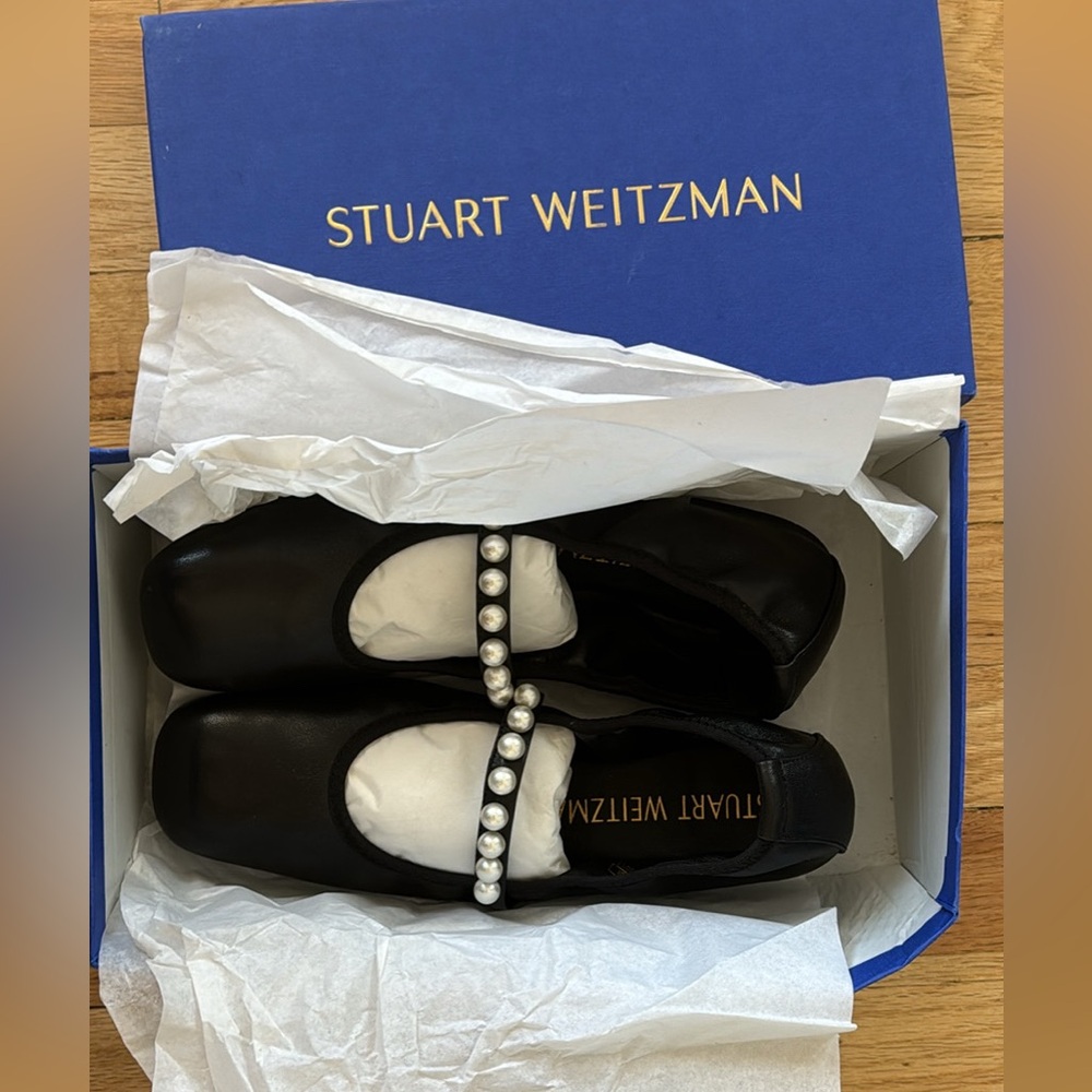 Black Pearl Ballerina Flats - STUART WEITZMAN